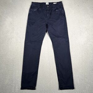 Flint & Tinder Pants Mens 33x33 Blue‎ Tapered Fit Chino Casual Preppy Pockets